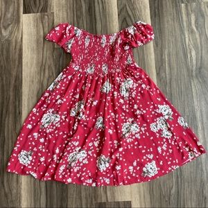 Torrid Off Shoulder Floral Smock Dress
